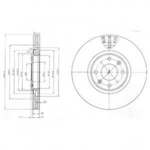 Тормозной диск Delphi BG4002