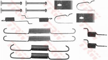 Монтажний к-кт барабанних колодок TRW SFK348