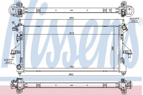 Радіатор FIAT DUCATO (250) (06-) 3.0 JTD NISSENS 617879