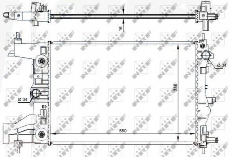 Радиатор охлаждения NRF 59144