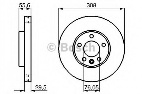 Тормозной диск BOSCH 0 986 479 B88 (фото 1)