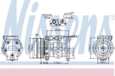 Компресор SZ ESCUDO(01-)2.0 HDi(+)[OE 95200-65DF1] NISSENS 89099