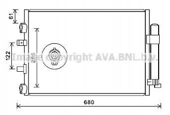 Радiатор кондицiонера AVA COOLING FDA5484D