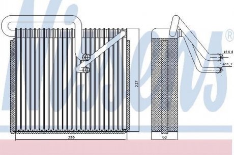 Випарювач кондиціонера NISSENS 92190