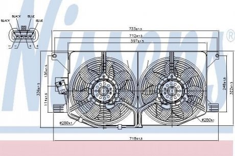 Вентилятор радіатора NISSENS 85402