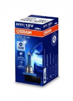 Авто лампа COOL BLUE INTENSE / 1 шт. / H11 / PGJ19-2 / 12V / 55W / 4200K / 1350 lm / OSRAM 64211 CBI