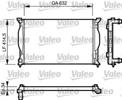 Радиатор. Valeo 732963