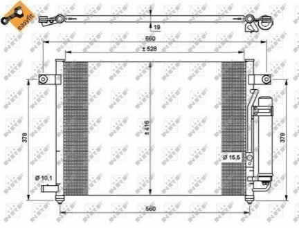 Конденсер кондиціонера NRF 35767