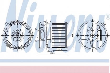 Вентилятор салону NISSENS 87260