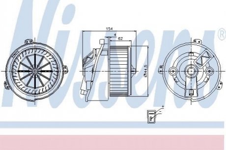 Вент.пічки PT BOXER(94-)1.9 D(+)[OE 1307830080] NISSENS 87129