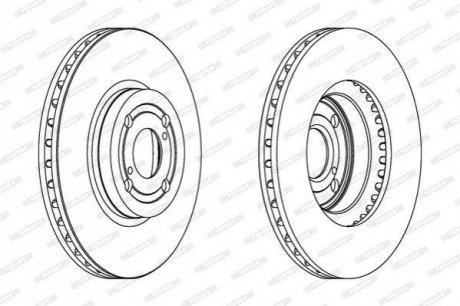 Гальмівний диск FERODO DDF1461C