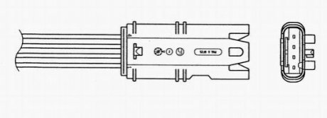 Лямбда-зонд количество проводов 4 521мм BMW F 0.8 2006-2013 NGK 0073