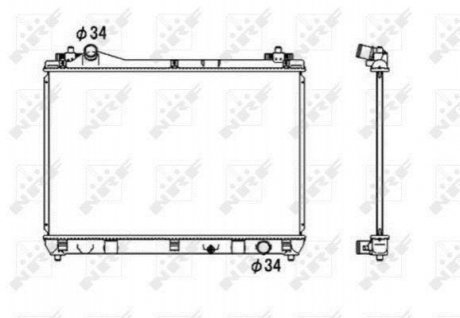 Радіатор охолоджування NRF 53703