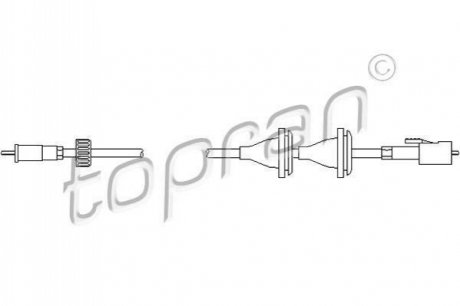 Трос спідометра TOPRAN / HANS PRIES 102971