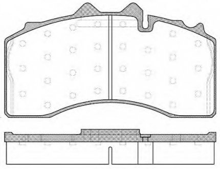 Комплект гальмівних колодок man/vw/renault trucks REMSA JCA 1416.00