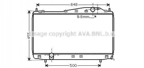 Радіатор охолодження двигуна Chevrolet Epica (06-) MT AVA AVA COOLING DW2054 (фото 1)