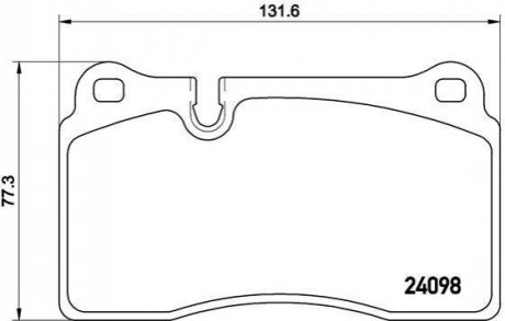 Тормозные колодки дисковые, к-кт. BREMBO P 85 116