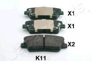 Комплект тормозных колодок JAPANPARTS PP-K11AF