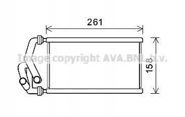 Радиатор отопителя салона Honda Civic (05-13), CR-V (06-12) AVA AVA COOLING HDA6294