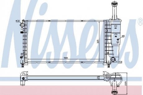 Радиатор. NISSENS 61898