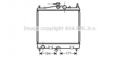 Радиатор nissan note 06-micra 1.0-1.6 mt 03- AVA COOLING DNA2247