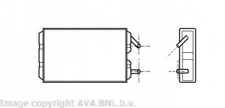 Радиатор отопителя AVA COOLING VO6041