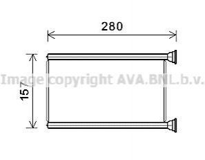 Радиатор печки AVA COOLING JEA6069