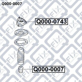 Відбійник переднього амортизатора Q-fix Q000-0007