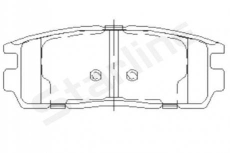 Гальмівні колодки дискові STARLINE BDS851P