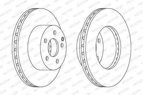 Гальмівний диск FERODO DDF1668C