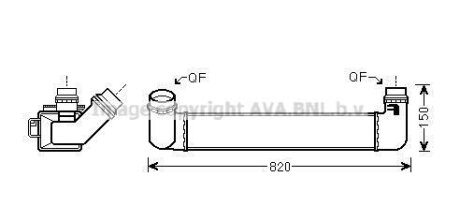 Интеркулер AVA COOLING RTA4461